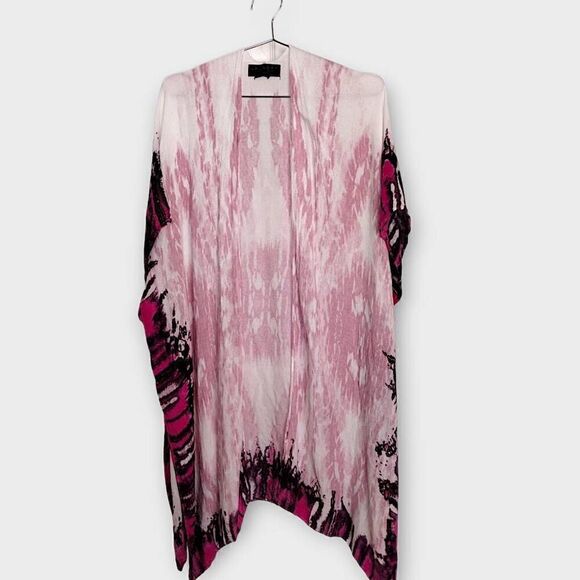 Laundry Shelli Segal Womens Wrap One‎ Size Coverup Beach Pink Tie Dye Pool - Picture 1 of 11